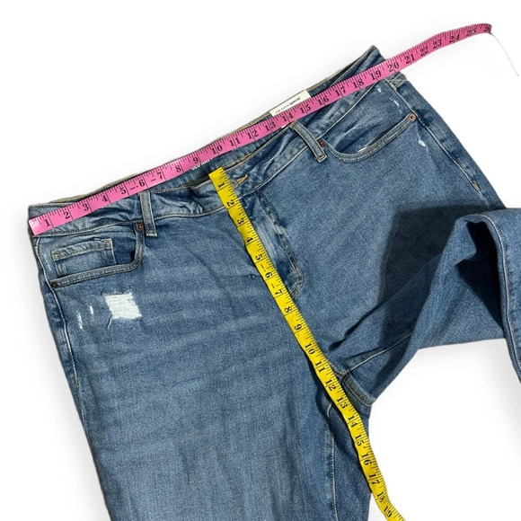 Old Navy High-Waisted OG Straight distressed Ankle Jeans plus size 20 - Picture 2 of 8